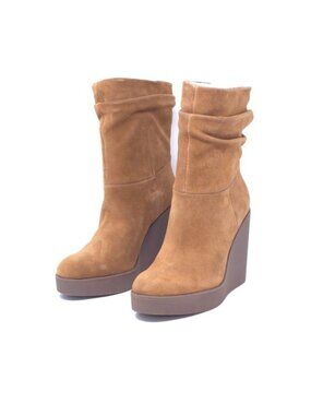 Jessica Simpson Mynette Slouch Wedge Bootie, Tuscan Tan, 8M